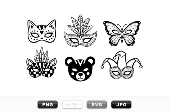 Carnival Mask SVG Collection