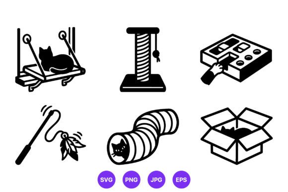 Cat Playground Vector Collection