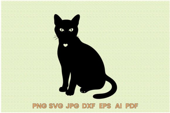 Cat Silhouette Illustration
