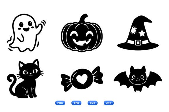 Cute Halloween SVG Clipart Pack