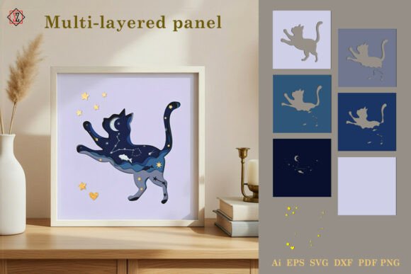 Layered Panel Cat-constellation of Pisce