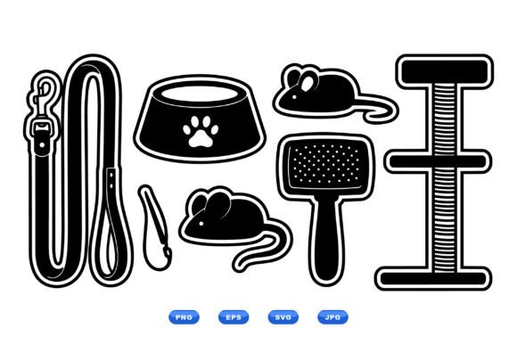 Pet Accessories SVG Clipart