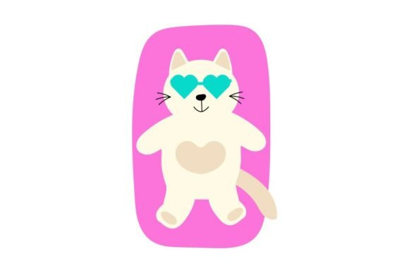 Relaxed Cat on Pool Mat